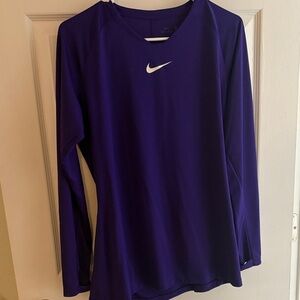 Nike Women's Vibrant Purple Long Sleeve Tee
